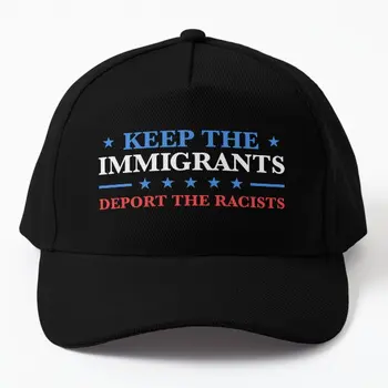 Не позволяйте иммигрантам депортировать расистов Бейсбольная кепка Мужская Бейсболка Спортивная Повседневная Черная Женская Уличная Весна
 Casquette