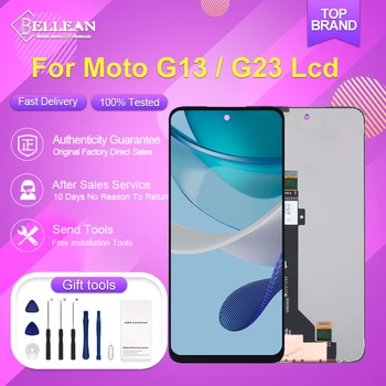 НОВЫЙ 6,5-дюймовый для Moto G13 ЖК-дисплей с сенсорной панелью и цифровым преобразователем экрана в сборе для Motorola Moto G23 Дисплей Бесплатная доставка с инструментами