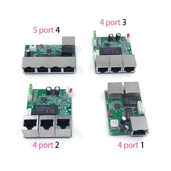 Mini PCBA 4/5 портов Networkmini ethernet коммутатор модуль 10/100 Мбит /с 5 В 12 В 15 В 18 В 24 В