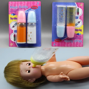 1 комплект = 2шт Бутылочка Magic mike для кормления куклы-младенца, бутылочка для кормления игрушки-куклы, бутылочка для молока ES018