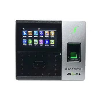 ZKTeco на основе энтропии iFace702-S для распознавания отпечатков пальцев на лице машина посещаемости сетевой U-диск загружает пользовательскую ID-карту / IC-карту