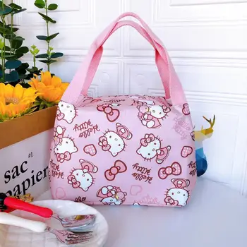 Sanrio hello kitty cinnamon водонепроницаемая мультяшная изоляционная сумка для ланча, сумка для пикника, рабочая сумка для ланча my Melody, сумка для хранения
