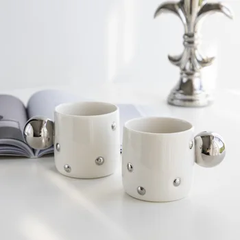 Креативная простая керамическая кружка, домашняя кофейная чашка, чашка для пары, чашка для послеобеденного чая, чашка для молока