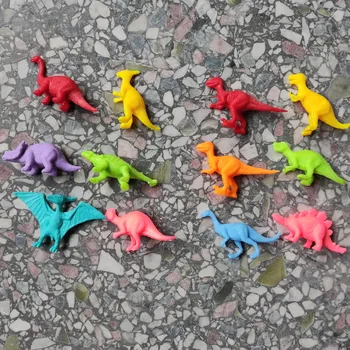 60 шт./лот мини-фигурки динозавров Детские игрушки Подарок на день рождения Куклы для домашнего декора