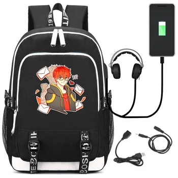 Аниме Mystic Messenger USB-рюкзак, Школьная сумка, Сумка для книг, косплей Для подростков, Детские дорожные сумки для ноутбуков, Повседневные Рабочие сумки