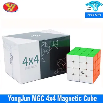 Yongjun MGC 4x4 Магнитный Скоростной Куб Профессия YJ MGC 4x4x4 Magico Cubo Без Наклеек Souptoys Игрушки Для Снятия стресса Игрушки