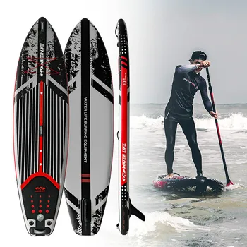 10'6 футов Надувная Доска SUP Stand-up Paddle Board Для Взрослых Водных Видов Спорта Профессиональный Тип Отдыха На Водных лыжах 320x81x15CM