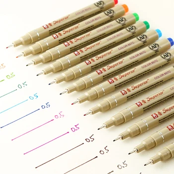 Превосходные ручки Sketch Micron needle drawing pen Fine liner Pigma Drawing Manga аниме Маркер 12 цветов