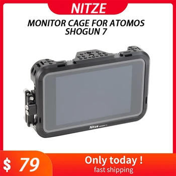 Клетка Монитора Nitze для Atomos Shogun 7 с Зажимом для Кабеля PE14 HDMI бесплатная доставка