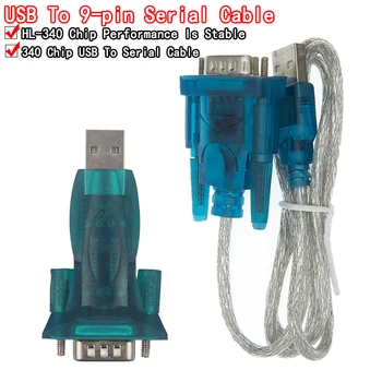 Новый HL-340 USB к RS232 COM-порту, последовательный КПК, 9-контактный кабель DB9, адаптер, Поддержка Windows7 64