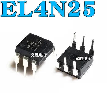 10ШТ Абсолютно новых оригинальных встроенных оптронов EL4N25 4N25 DIP6 с фотоэлектрической муфтой