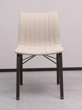 Обеденный стул, итальянский минималистичный обеденный стул, минималистичный современный стул с высокой спинкой