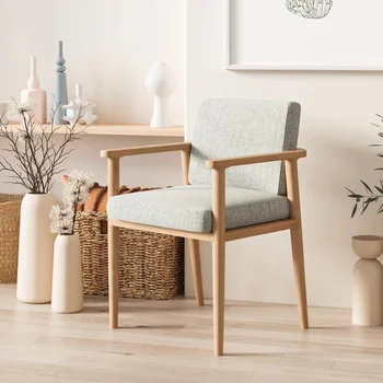 Роскошные обеденные стулья для ресторана, Скандинавский деревянный стул, Офисный кухонный стул мобильного дизайна, Напольные подоконники, Индивидуальная мебель для дома