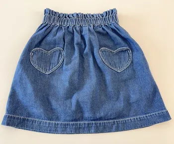 весенне-летняя детская юбка хлопчатобумажная мягкая юбка для девочек С карманом для любви, Красочная Юбка для девочек с вышивкой буквами