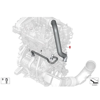 11157623745 Выхлопные трубы картера двигателя автомобиля для BMW 1/3/4/5 /7Series 2017-2020