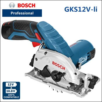 Аккумуляторная Электрическая Циркулярная пила Bosch GKS 12V-LI с многофункциональным лезвием, корпус электроинструмента, Портативная деревообрабатывающая машина без покрытия