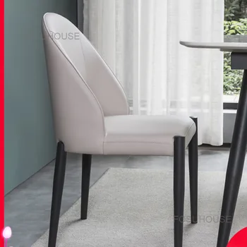 Легкий роскошный обеденный стул Ресторан Современная мебель для дома Простая железная спинка стула обеденный стол стул Обеденные стулья в скандинавском стиле