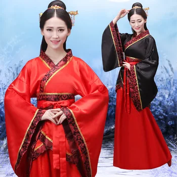 2023 Новый Древнекитайский Косплей Костюм Женская одежда Женское сценическое платье Ханфу Китайская Национальная одежда Костюмы для взрослых на Хэллоуин