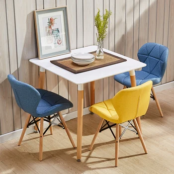 Обеденные стулья с мягкой подушкой Nordic Home, современный креативный обеденный стул для кухонной мебели, спинка для кабинета, классический офисный стул для взрослых