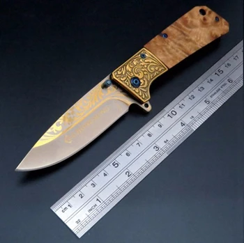 Многофункциональный Тактический Складной Нож С Лезвием + Деревянная Ручка Мини-Карманный Нож С Лезвием Охотничьи Ножи Нож Для Выживания На Открытом Воздухе Инструменты