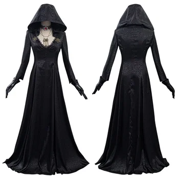 Злой деревенский косплей костюм Леди-вампира Платье Наряды на Хэллоуин Карнавальный костюм