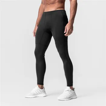 2023 Летние эластичные мужские спортивные брюки для бега, спортивные брюки для бега, повседневные тренировки на открытом воздухе, тренажерный зал, Фитнес, Мужские брюки