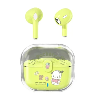 Hello Kitty Kawaii Мультфильм Милые Беспроводные Наушники Bluetooth 5,0 Водонепроницаемые Наушники С Шумоподавлением Hifi Музыкальные Наушники