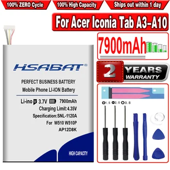 Аккумулятор HSABAT 7900 мАч AP12D8K для Acer Iconia Tab A3-A10 A3-A11 W510 W510P
