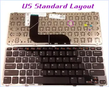 Новая клавиатура с американской Раскладкой для ноутбука Dell AER07U00010 MP-11K53US6920 C13S KN3G6 0KN3G6 5FCV3 0YMDD7 V128725BS1/Тетрадь с рамкой