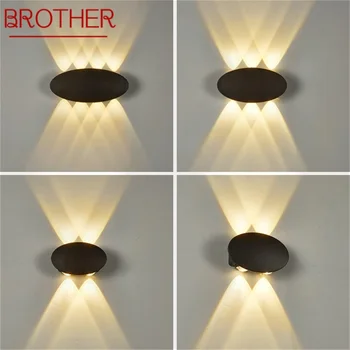 Настенный светильник BROTHER LED, современный уличный светильник, креативное бра, водонепроницаемый светильник для домашнего коридора