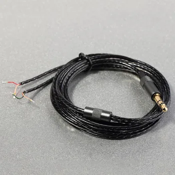Посеребренный медный провод для обслуживания наушников для замены кабеля наушников своими руками 3,5 мм Аудиокабель