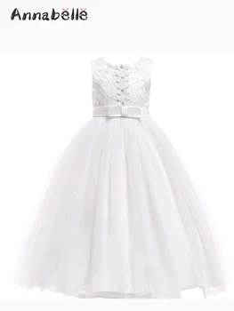 Длинное платье Annabelle Classic для девочек, облегающая юбка по щиколотку, платья для официальных мероприятий, элегантные платья для девочек на свадьбу