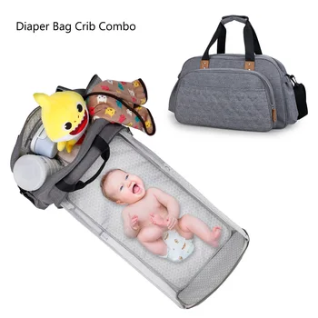 Детская кроватка многофункциональная портативная складная сумка для подгузников, дорожная сумка для мамы, детская колыбель, коврик для пеленания на открытом воздухе