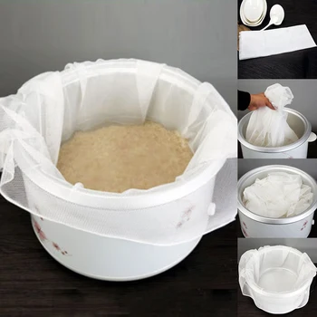 Антипригарная ткань для пароварки Инструмент для приготовления дим-самов на кухне Многоразовая Хлопчатобумажная ткань для пароварки Сетчатое полотенце для приготовления риса на пару для суши, приготовленный на пару хлеб