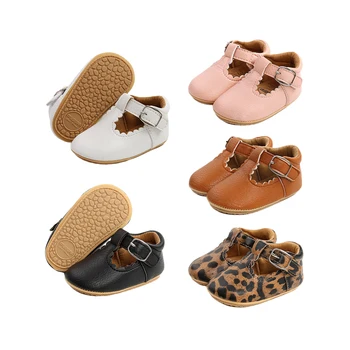 Детская обувь 0-18 м, обувь для мальчиков и девочек из искусственной кожи, разноцветная резиновая подошва для малышей, нескользящие кроссовки для первых ходунков, обувь для новорожденных