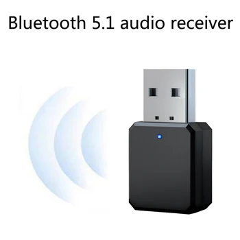KN318 Беспроводной Приемник Bluetooth5.1 Адаптер Аудиоприемника Адаптер интерфейса USB С Двойным Выходом AUX Стерео Автомобильный Громкой связи