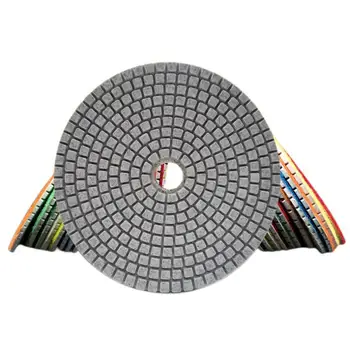 125 мм влажная алмазная полировальная площадка 5-дюймовый гибкий шлифовальный диск для гранита, мрамора, камня, бетонного пола, шлифовальный диск для полировки инструментов